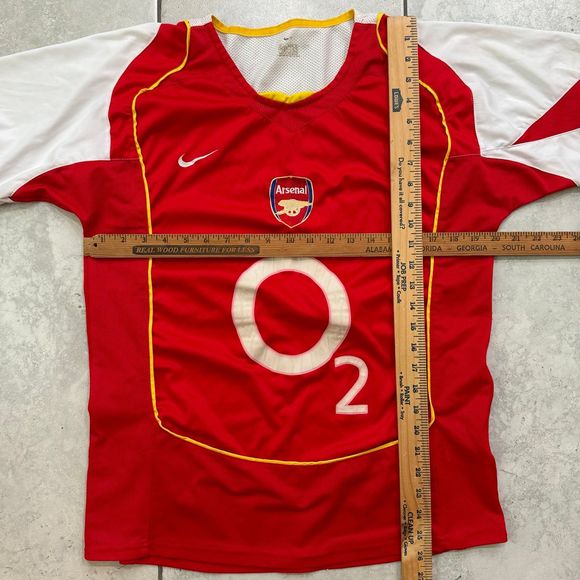 Vintage 2004-2005 Nike Arsenal O2 Home Jersey Size M - Picture 6 of 8